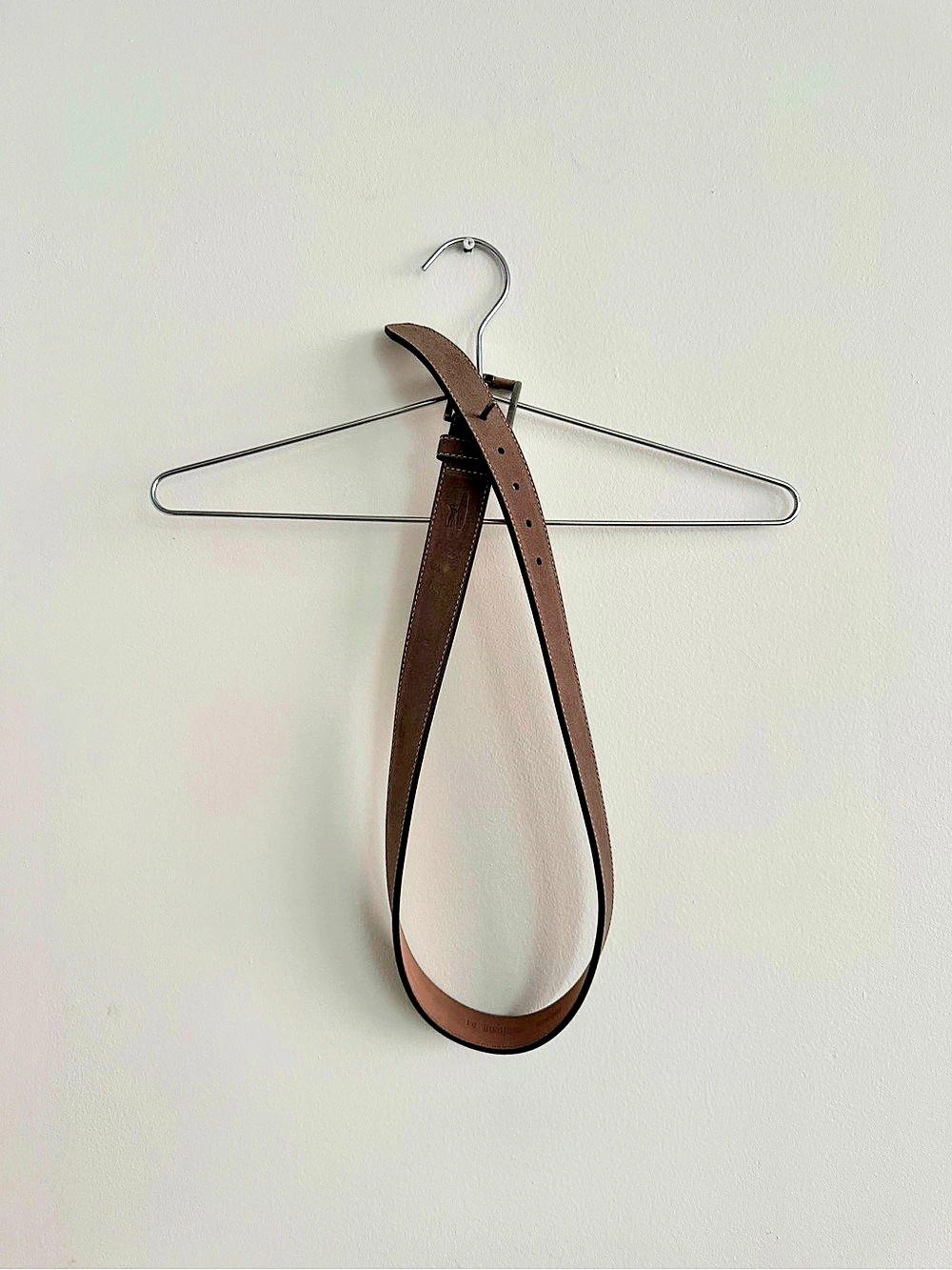 Suede Belt Brown Size 34